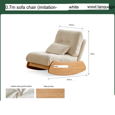 GENJI Alaric Contemporary Solid Wood Rocking Chair from GENJI