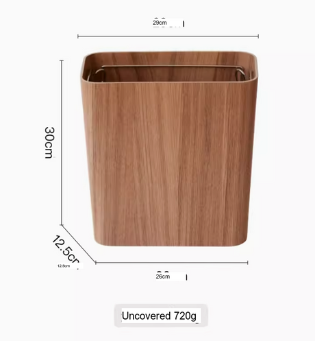 FIRST CLASS CARPENTER Elowen Minimalist Wooden Waste Basket from FIRST CLASS CARPENTER
