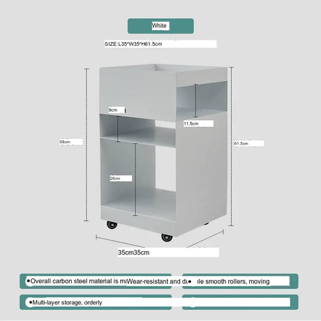 ABOUT WHITE Candelaria Minimalist Storage Coffee Table from ABOUT WHITE