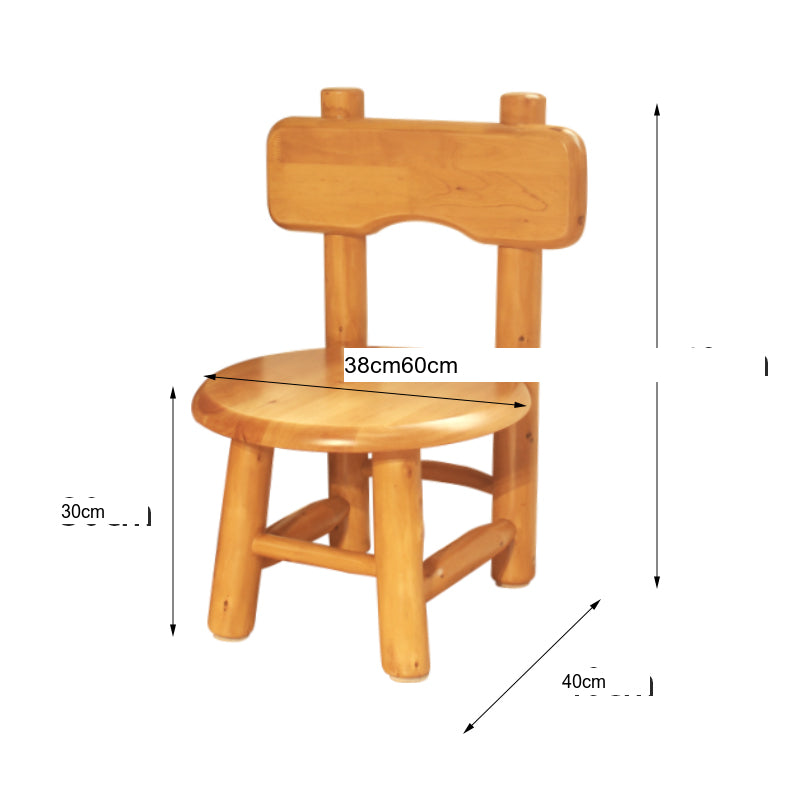 BAIYA SHUNAN Zoltar Rustic Cypress Wood Dining Stool from BAIYA SHUNAN