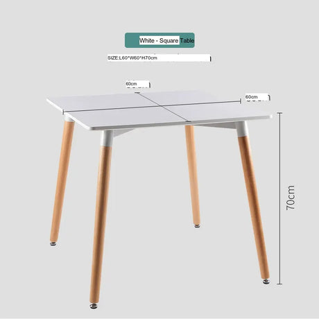 ABOUT WHITE Jisoo Elegant Solid Wood Reception Table from ABOUT WHITE