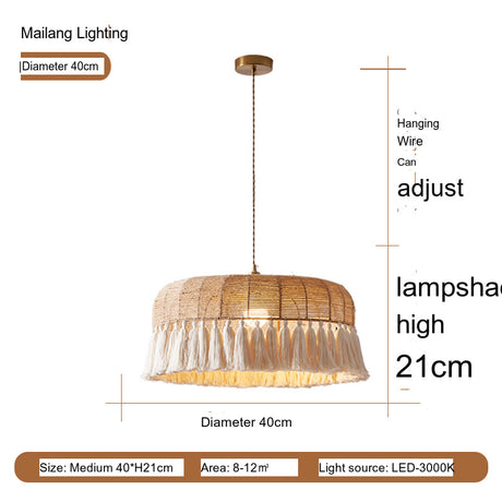 MAILANG Elowen Vintage Chic Ceiling Lamp - French Boho Style Lighting from MAILANG