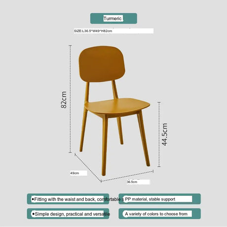 ABOUT WHITE Eldoria Scandinavian Plastic High Chair for Leisure from ABOUT WHITE
