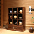 PAULOWNIA Akihiko Elegant Solid Wood Storage Cabinet Set from PAULOWNIA