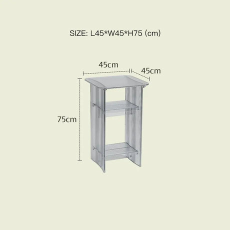 LAZYSPACE Chloe Acrylic Storage Desk from LAZYSPACE