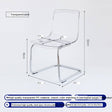 NIYE Isolde Sleek Transparent Dining Chair from NIYE