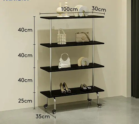 SM Liam Black Shoes and Clothing Stand from SM