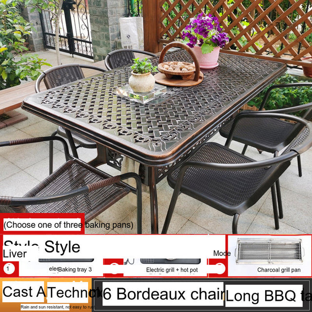 MOJIA Theron Multi-Functional Electric BBQ Table for Stylish Outdoors from MOJIA