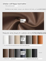 MOXER Elowen Luxurious Leather Makeup Stool from MOXER