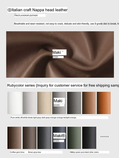 MOXER Elowen Luxurious Leather Makeup Stool from MOXER