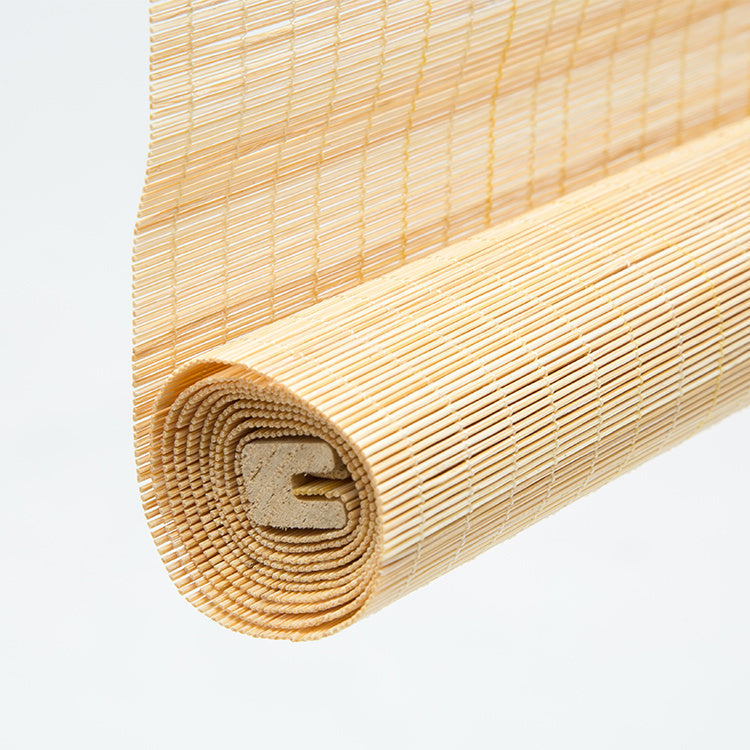 PAULOWNIA Yoko Elegant Bamboo Silk Zen Rolling Curtain from PAULOWNIA