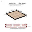 TELLS Santiago Solid Wood Modern Retro Double Bed with Shelf from TELLS