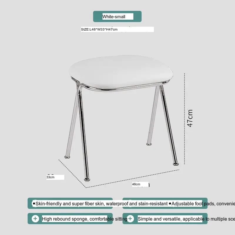 ABOUT WHITE Yensu Minimalist Nordic Shoe Stool from ABOUT WHITE