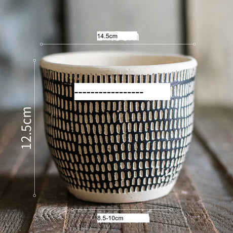 JUHAN Isolde Chic Geometric Cement Flowerpot from JUHAN