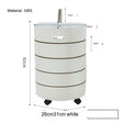 NIYE Santiago Elegant Space-Saving Rotating Storage Cabinet from NIYE