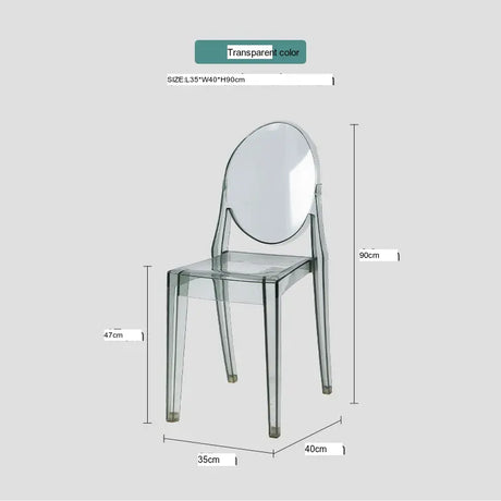 ABOUT WHITE Santiago Sleek Modern Transparent Dining Chair from ABOUT WHITE