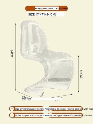 NIYE Alborz Sleek Modern Acrylic High Chair from NIYE