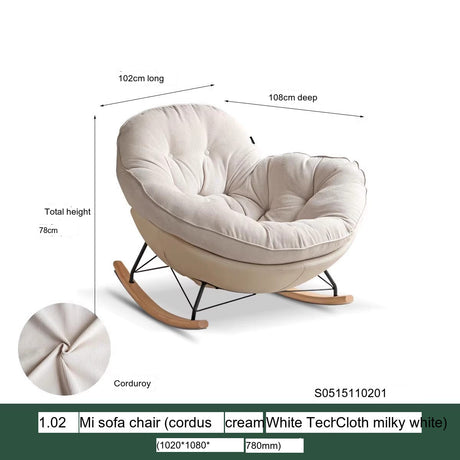 GENJI Harukaze Eco-Friendly Minimalist Rocking Chair from GENJI