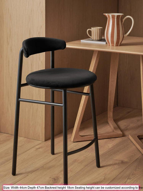 GENJI Elysian Luxe Nordic Metal Bar Chair from GENJI