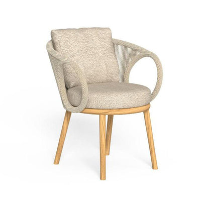 RATTAN SPACE Isolde Serenity Rain-Resistant Outdoor Dining Chair Set. from RATTAN SPACE