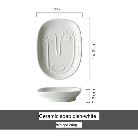 TIANRUN Nicosia Elegant Ceramic Soap Holder System from TIANRUN