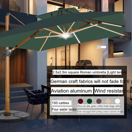 MOJIA Zephyr Solar-Powered Outdoor Umbrella with Sustainable Shade from MOJIA