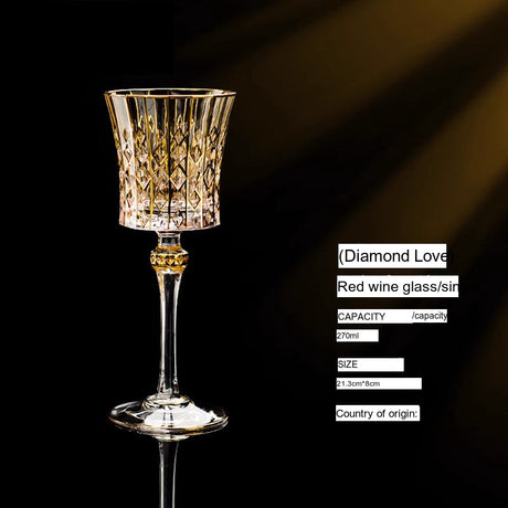Spar Diamond Wine Glasses from JINSHAN