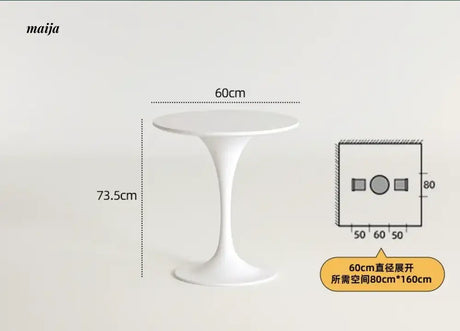 PUMPKIN BOX Round Tulip Dining Table from PUMPKIN BOX