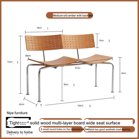 NIYE Callahan Rustic Solid Wood Bedroom Bench from NIYE