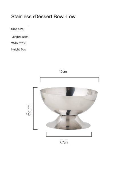 LIVETAI Sapporo Sleek Stainless Steel Dessert Bowl from LIVETAI