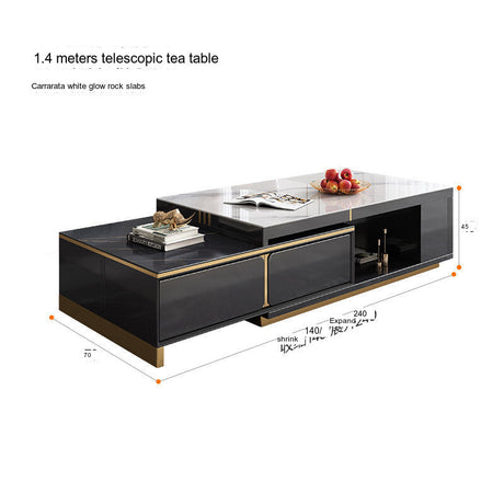 QUANMU Santiago Elegant Minimalist Coffee Table from QUANMU