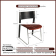 NIYE Elowen Minimalist Solid Wood Dining Chair with Backrest from NIYE