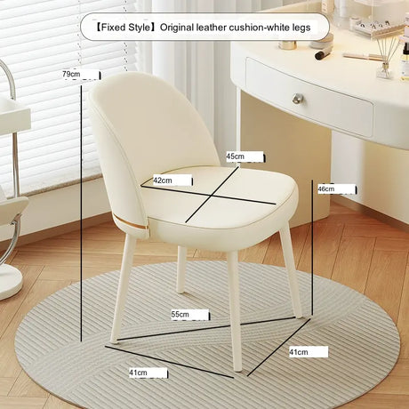 XIMIKA Calantha Elegant Plush Makeup Chair from XIMIKA
