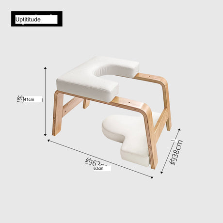 UPTITUDE Seraphina Solid Wood Inverted Yoga Stool from UPTITUDE