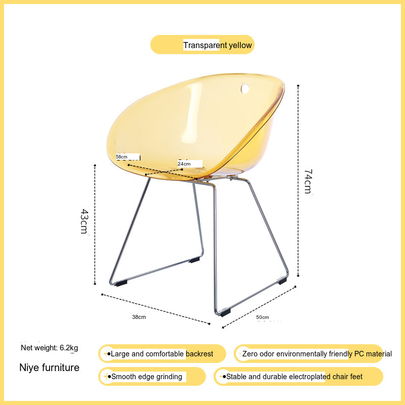 NIYE Elowen Modern Chic Acrylic High Chair from NIYE
