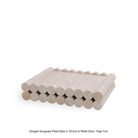 VAVINCI Soraya Elegant Luxury Travertine Marble Tray from VAVINCI