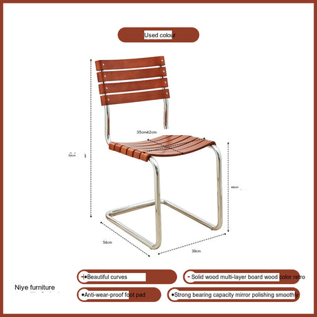 NIYE Yarraville Retro Solid Wood Dining Chair - Creative Leisure Office Stool from NIYE