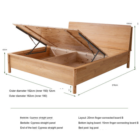 BAIYA SHUNAN Valentina Elegant Hydraulic Box Modern Storage Bed from BAIYA SHUNAN