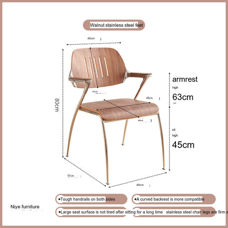 NIYE Marisabel Vintage Solid Wood Leisure Chair from NIYE