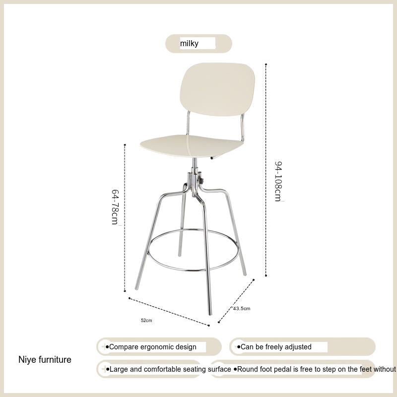 NIYE Isolde Modern Ergonomic Barstool Creative Highchair from NIYE
