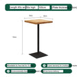 WEIMEI Lucia Rustic Industrial Bar Table from WEIMEI