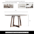 OROMA Cordoba Minimalist Solid Wood Dining Set from OROMA