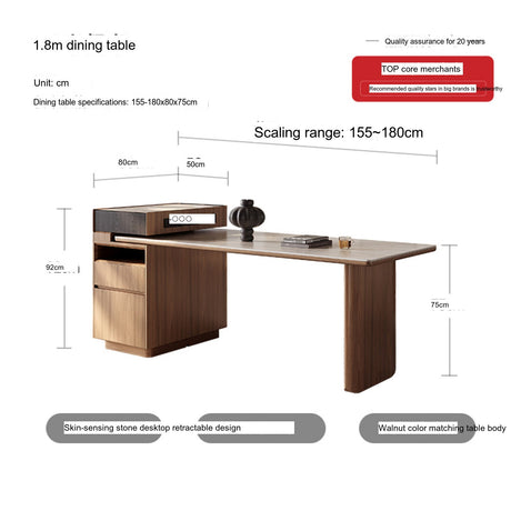 QUANMU Serafina Versatile Elegant Dining Table from QUANMU