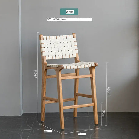 ABOUT WHITE Kaori Elegant Woven Bar Chair from ABOUT WHITE