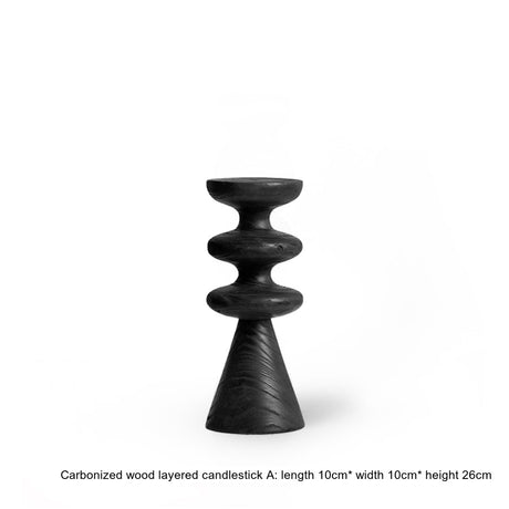 VAVINCI Marisol Artistic Wooden Candleholder for Hotel Décor from VAVINCI