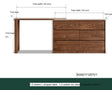 GENJI Isolde Elegant Solid Wood Retractable Dressing Table from GENJI