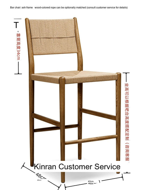GENJI Arin High-Back Rest Comfortable Bar Chair from GENJI