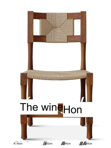 GENJI Aeliana Nordic Retro Design Solid Wood Dining Chair from GENJI