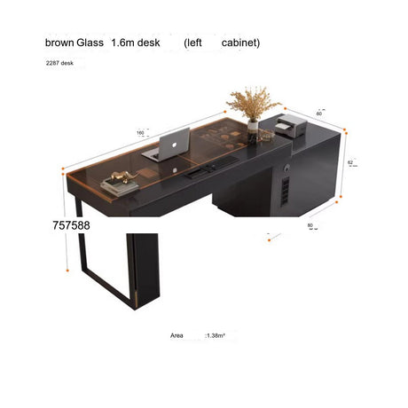 QUANMU Rhiannon Luxurious High-Level Sensory Corner Desk from QUANMU