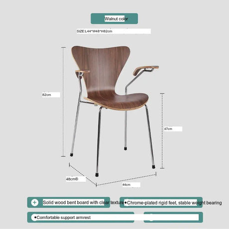 ABOUT WHITE Esmeralda Modern Simple Nordic Dining Chair from ABOUT WHITE